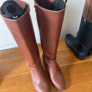 Coach Tall Brown Leather Riding Boots